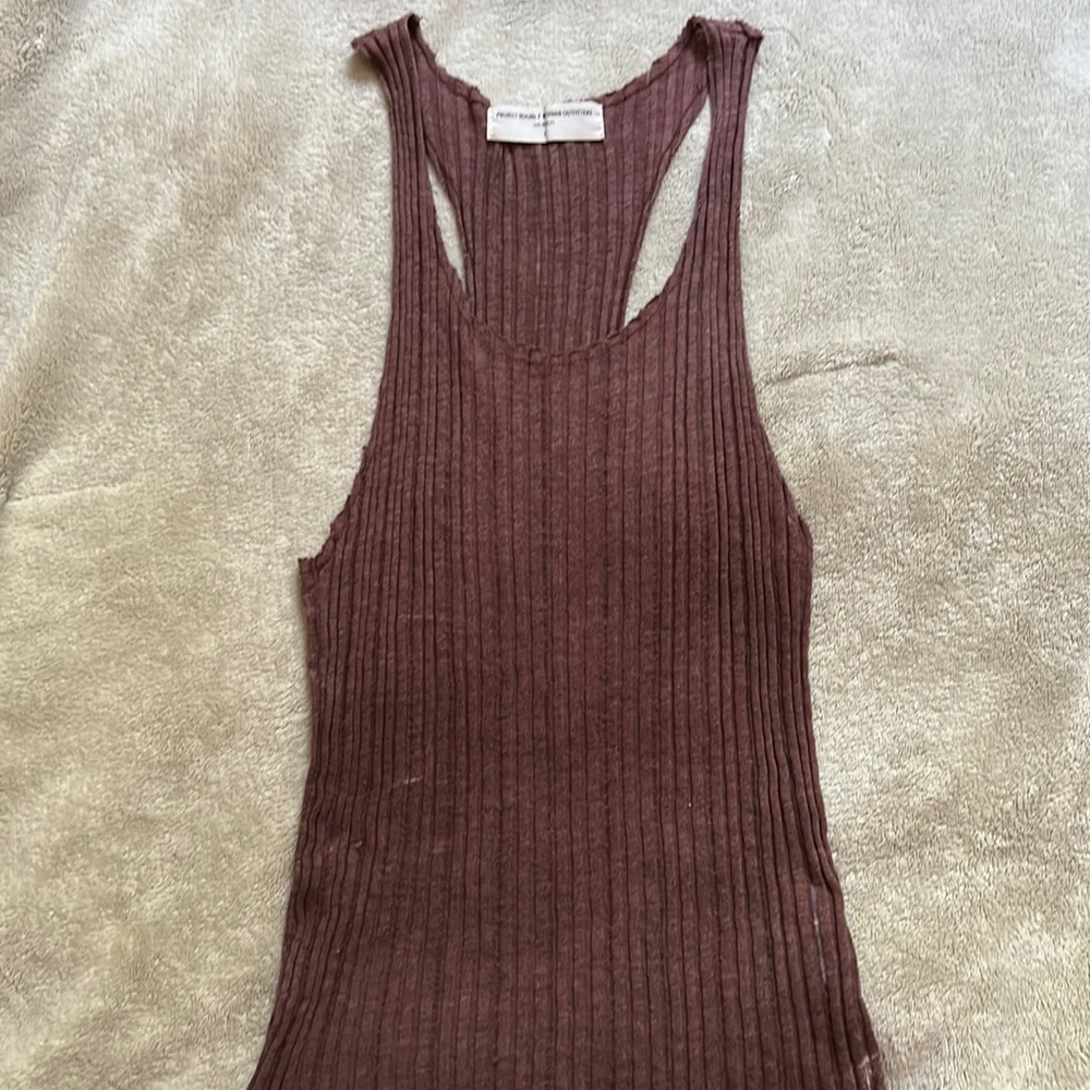 Urban Outfitters Ribbed Brown Tank Top! In good condition!!